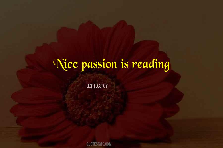 Passion For Reading Quotes #321639