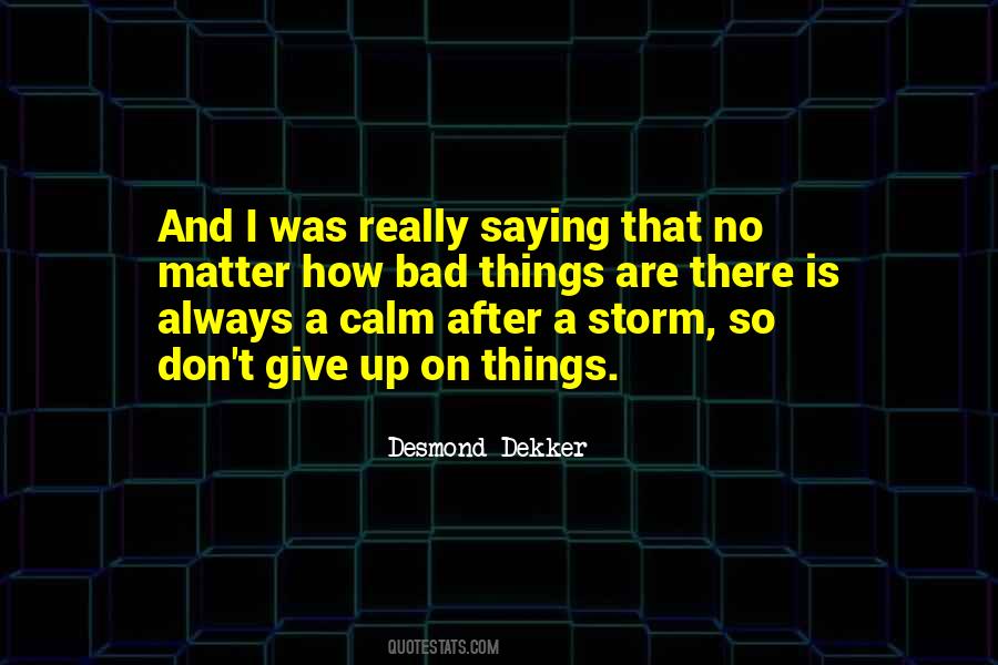 Quotes About Calm After The Storm #1473865