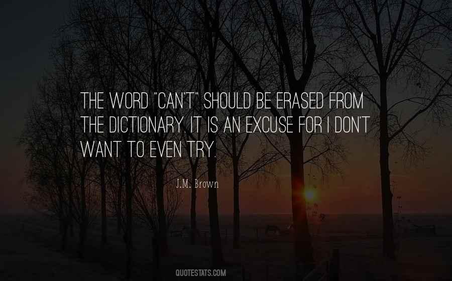 Quotes About The Word Can't #1466127