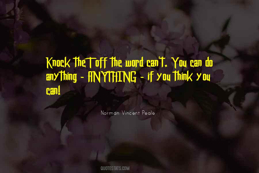 Quotes About The Word Can't #296436