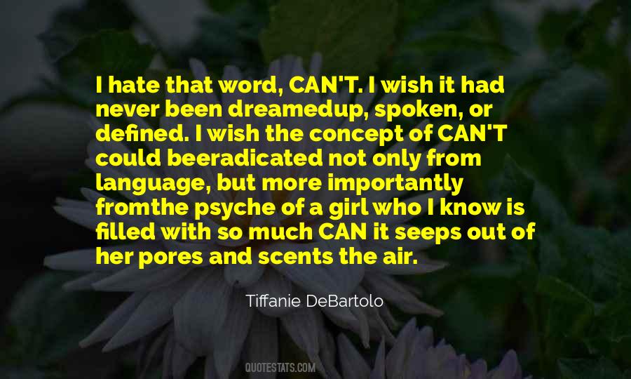 Quotes About The Word Can't #33516