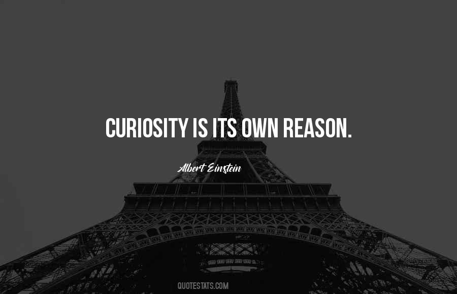 Quotes About Curiosity Einstein #1373288