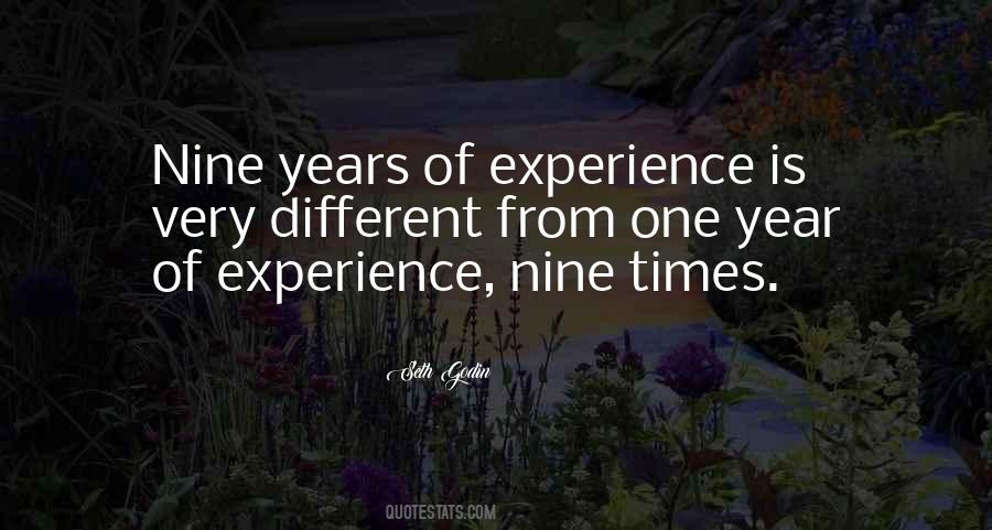 Quotes About Nine Years #1322491