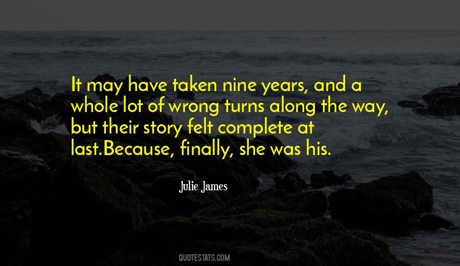 Quotes About Nine Years #1677970