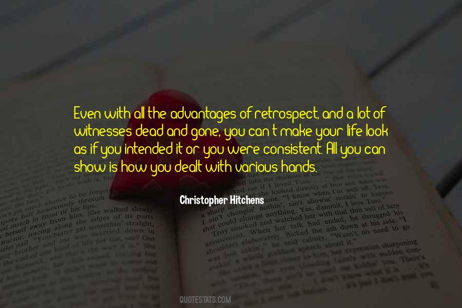 Quotes About Retrospect #1134059