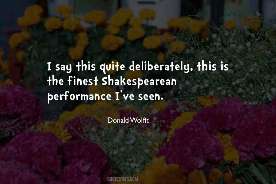 Quotes About Shakespearean #1163598