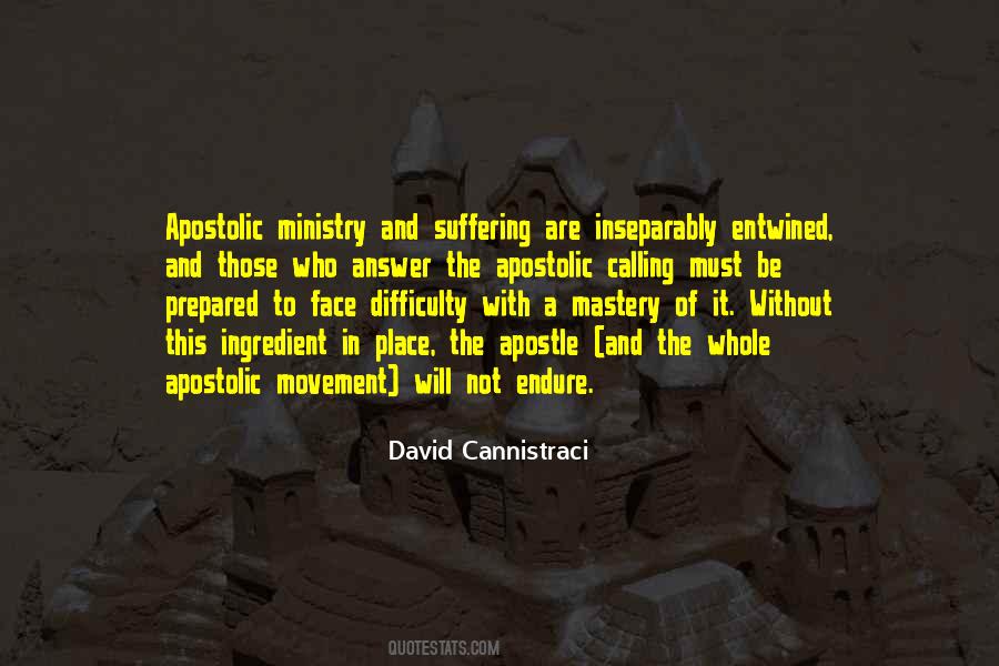 Apostolic Ministries Quotes #1284407
