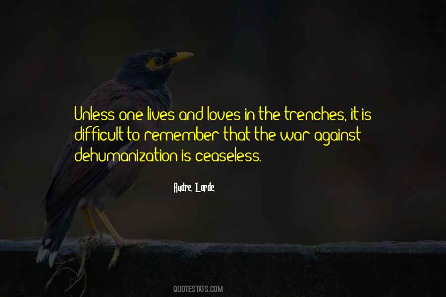 Quotes About Trenches #1375632