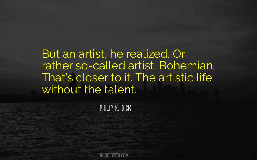 Quotes About Artistic Talent #1775801