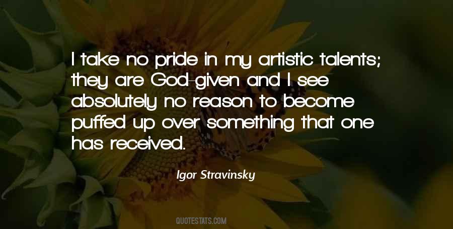 Quotes About Artistic Talent #232510