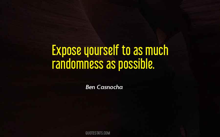 Quotes About Randomness #1123572