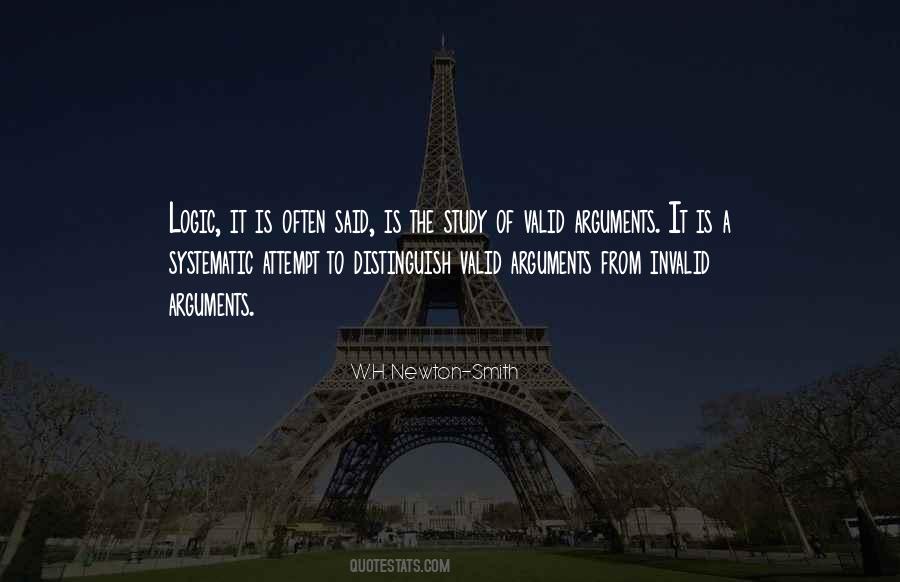 Quotes About Valid Arguments #279271