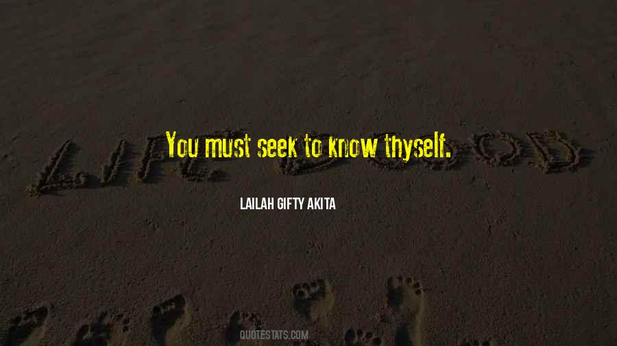 Quotes About Know Thyself #1733228