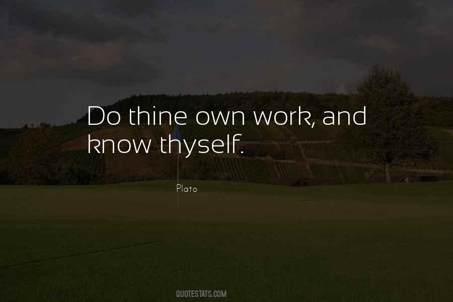 Quotes About Know Thyself #593385