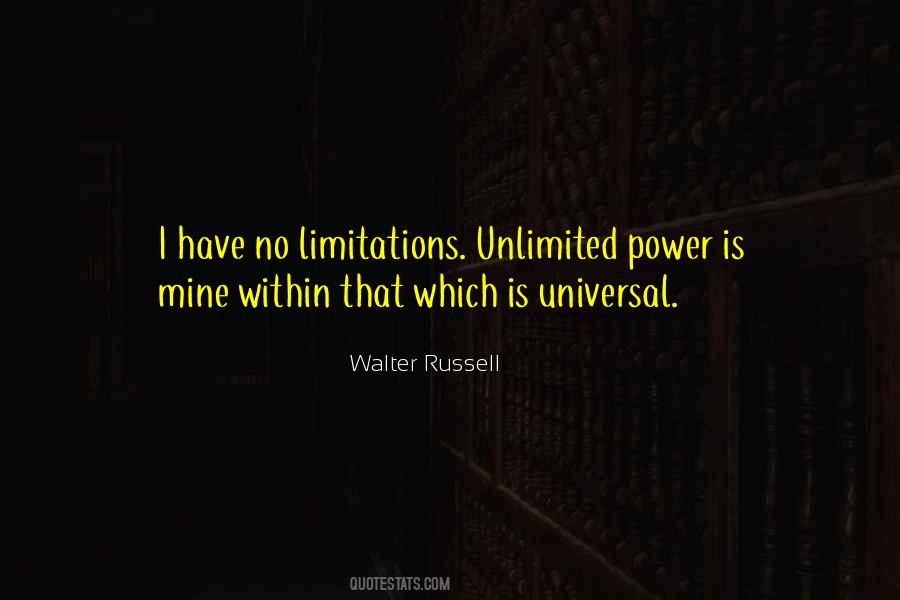 Quotes About No Limitations #186407