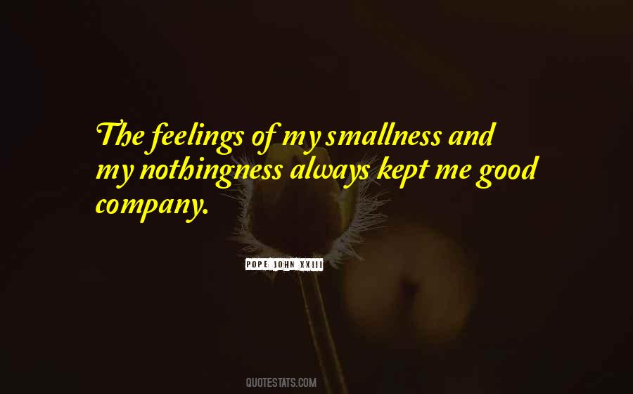 Quotes About Smallness #798855