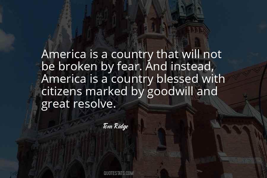 America Is A Great Country Quotes #260794