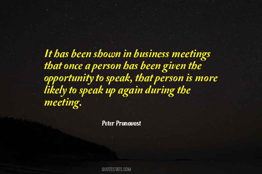 Quotes About Business Meetings #334127