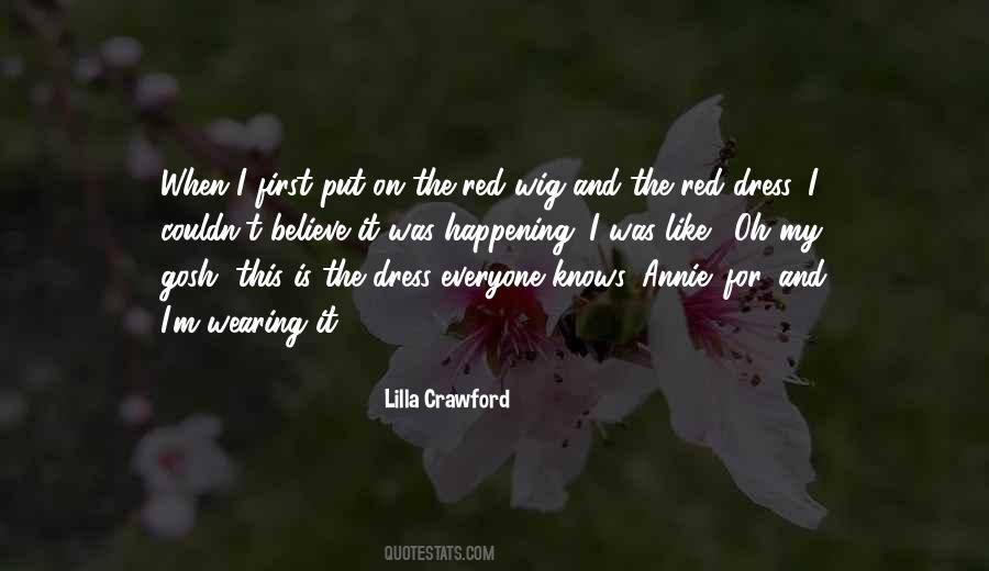 Quotes About Wearing A Red Dress #962954