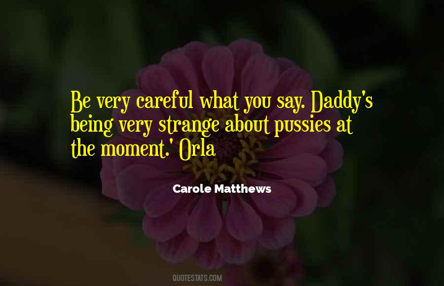 Quotes About Being Careful #1249505