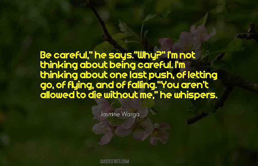 Quotes About Being Careful #941469