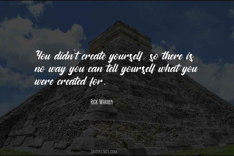 Create Yourself Quotes #142401