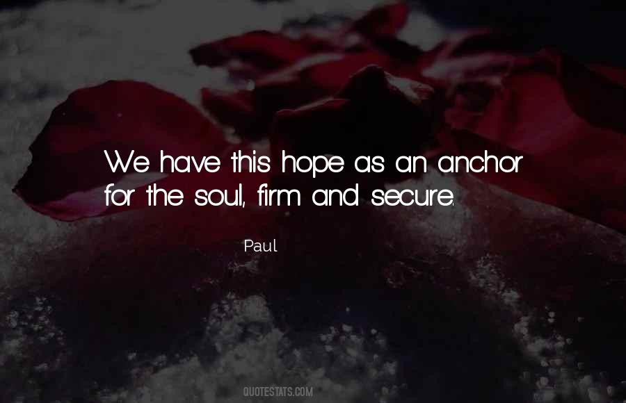 Hope As An Anchor Quotes #1045200