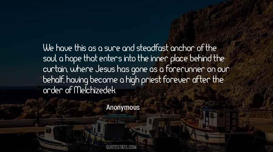 Hope As An Anchor Quotes #1332810