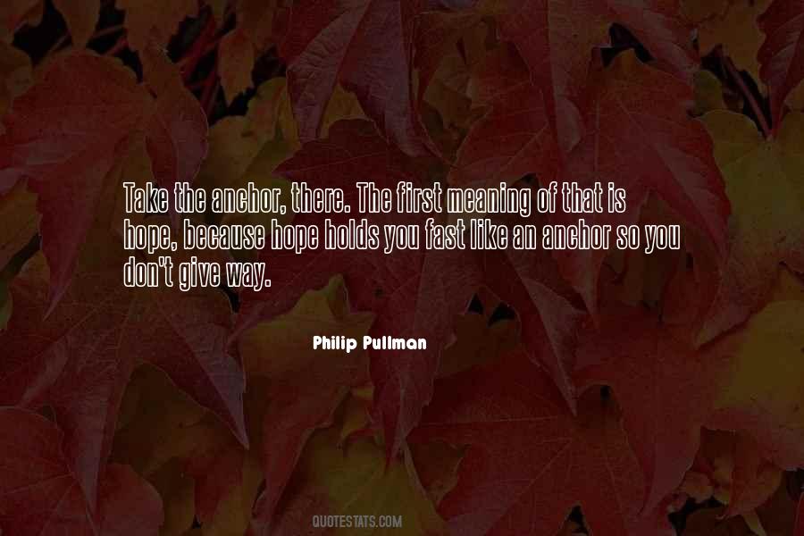 Hope As An Anchor Quotes #470106