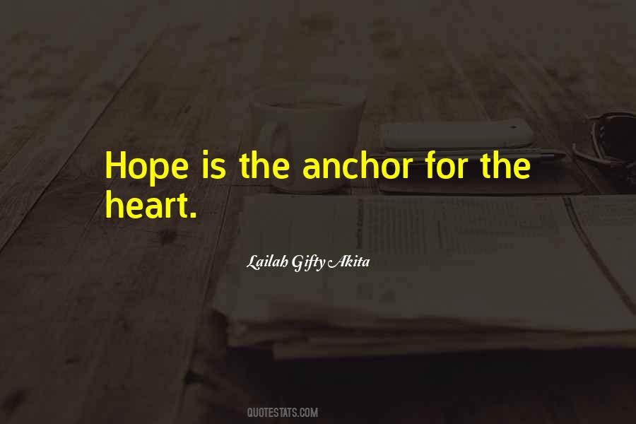 Hope As An Anchor Quotes #599319