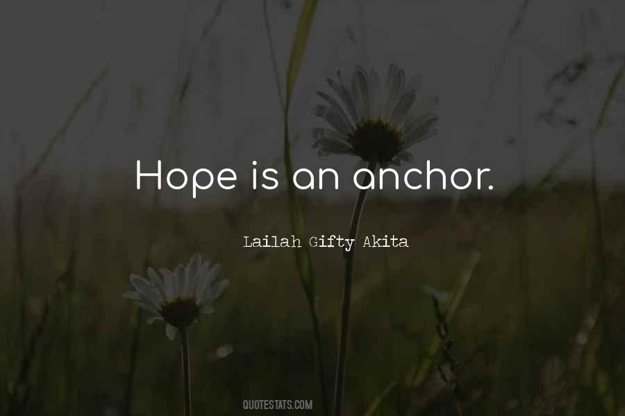Hope As An Anchor Quotes #982692