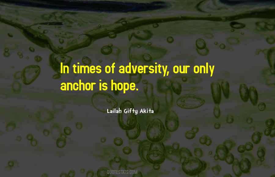 Hope As An Anchor Quotes #992795
