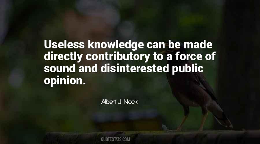 Quotes About Useless Knowledge #734098