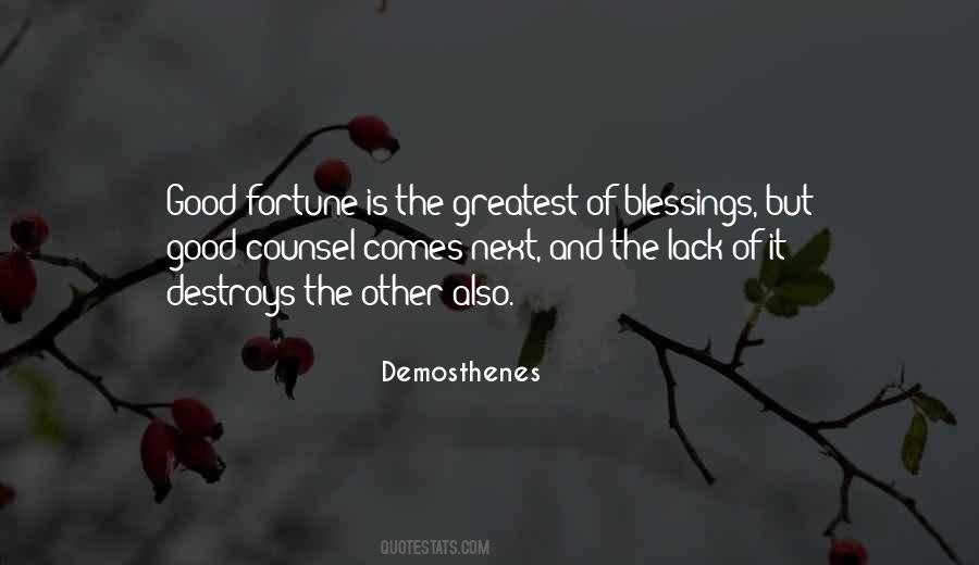 Quotes About Greatest Blessings #740736