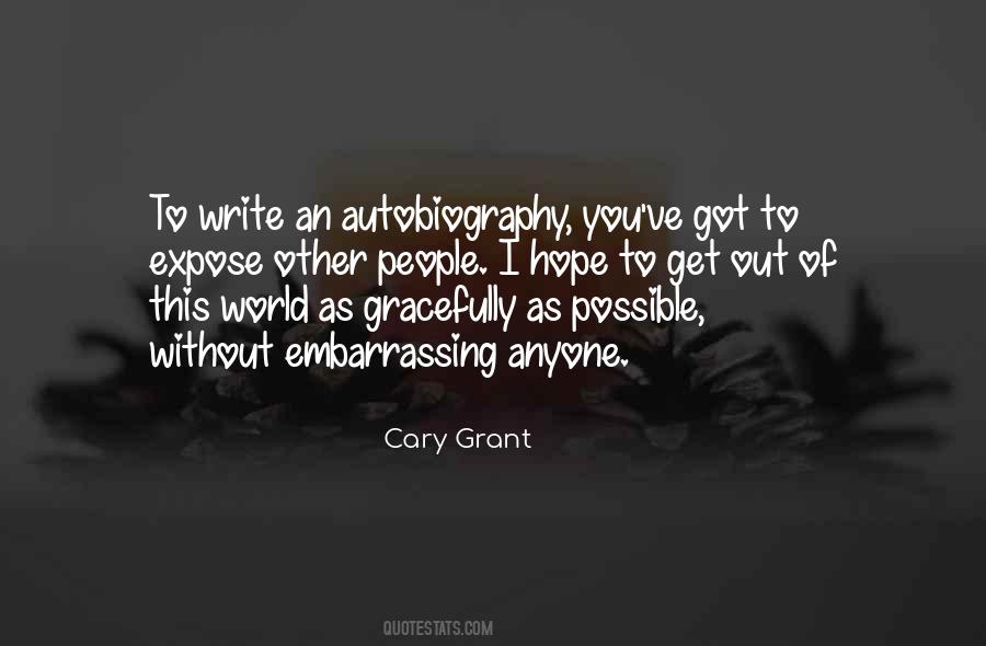 Quotes About Autobiography Writing #1704523