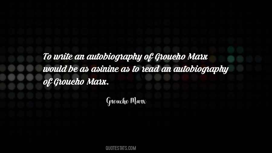 Quotes About Autobiography Writing #868137