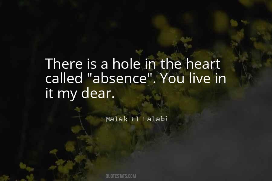 Quotes About A Hole In My Heart #66054
