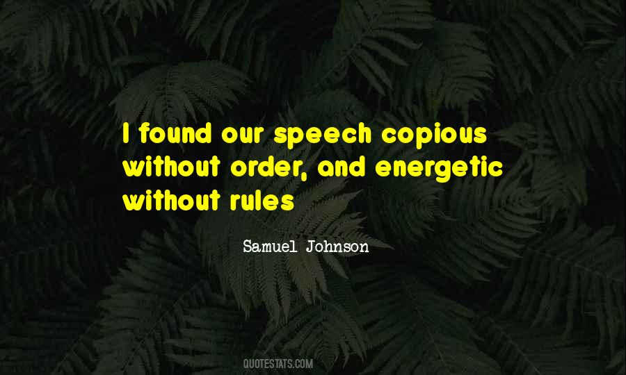 Quotes About Rules And Order #1035313
