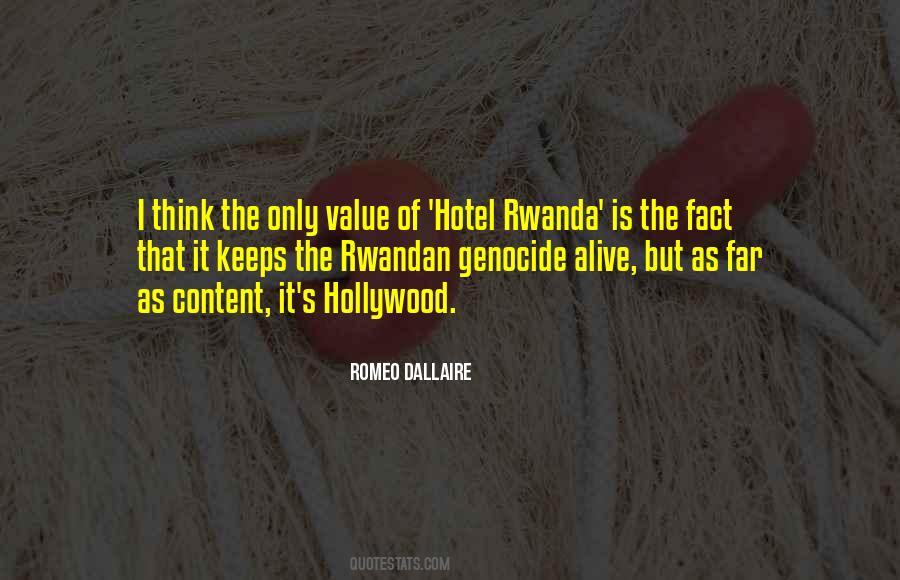 Quotes About Genocide In Rwanda #1442334