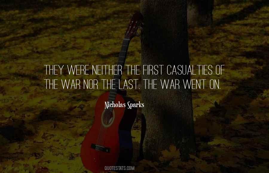 Quotes About Casualties Of War #322607