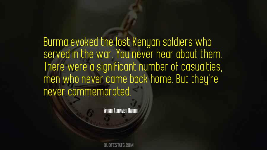 Quotes About Casualties Of War #352488