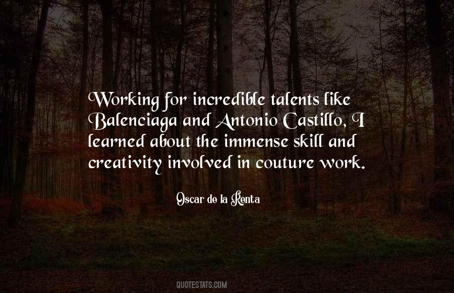 Quotes About Talent And Skill #1285097