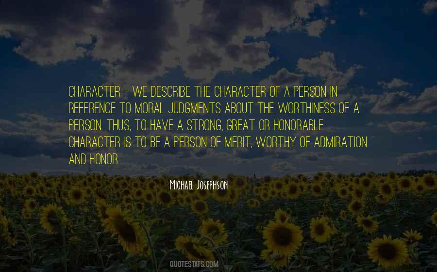 Quotes About Character Of A Person #141398