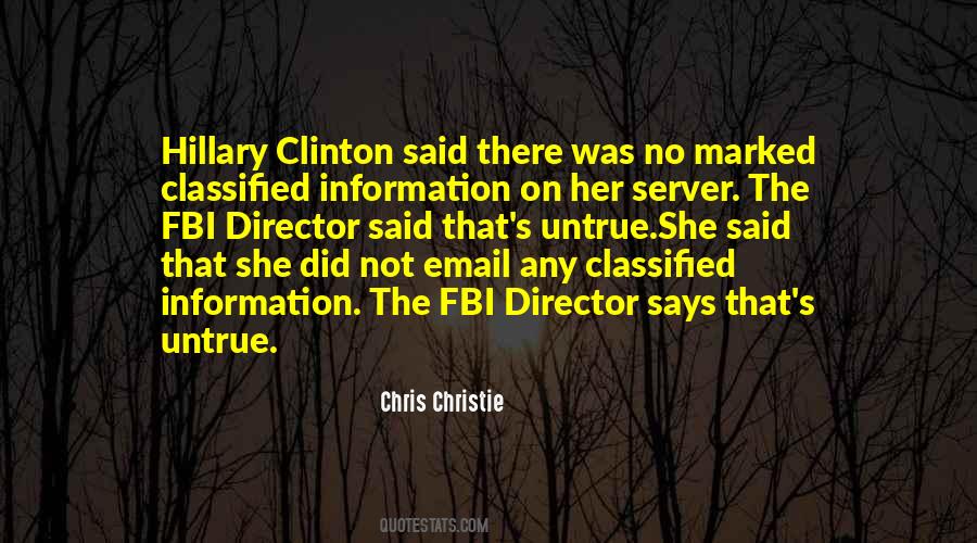 Quotes About Fbi #968097