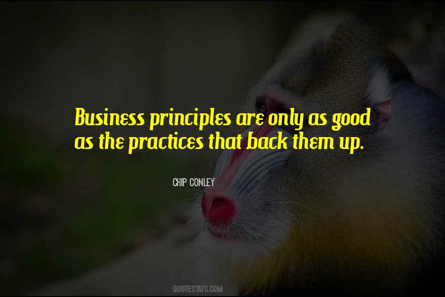 Quotes About Business Principles #1092996