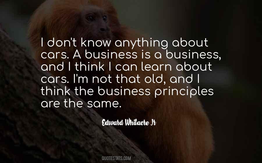 Quotes About Business Principles #493455