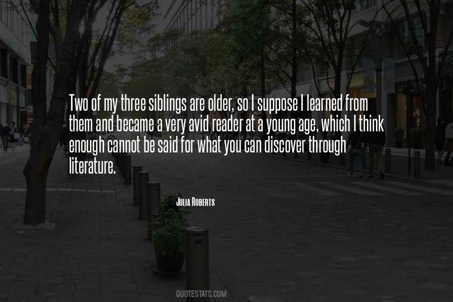 Quotes About Three Siblings #1839209