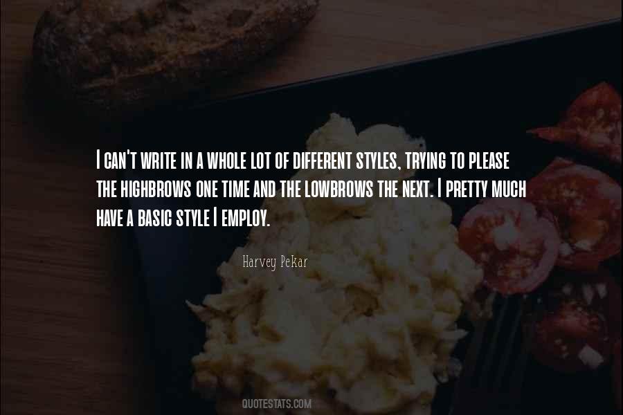 Quotes About Basic Style #1299512