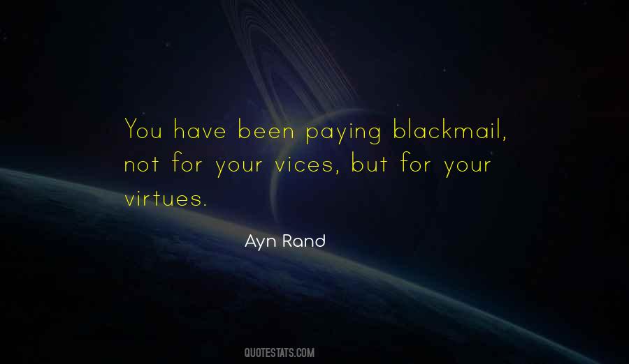 Quotes About Blackmail #172566