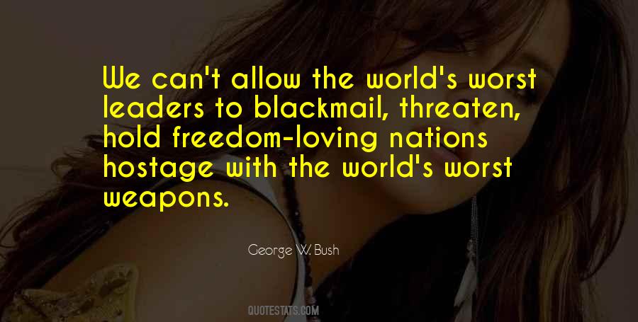 Quotes About Blackmail #944494